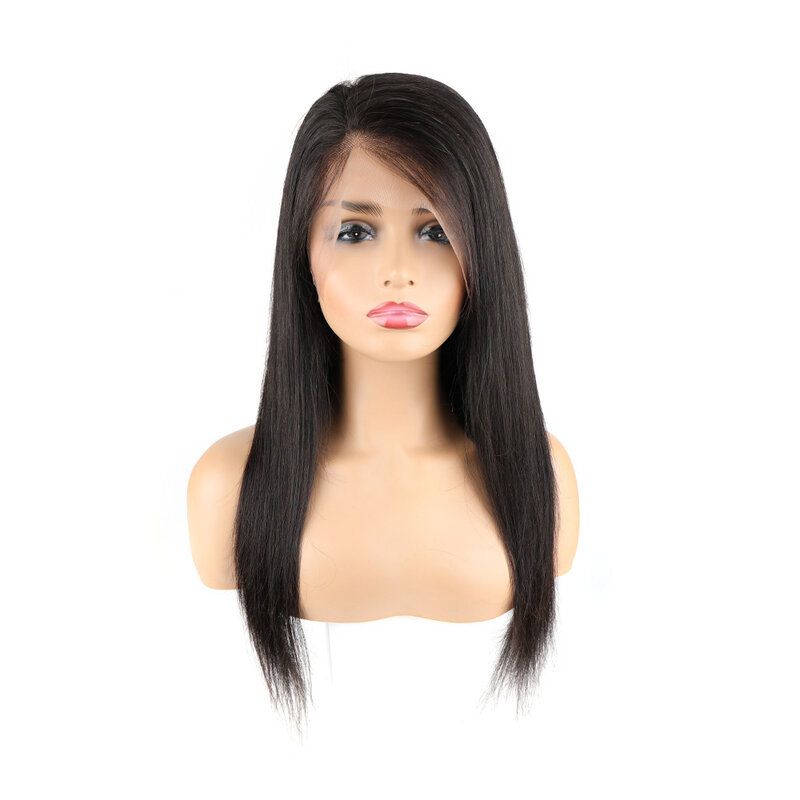 باروكات شعر بشري برازيلي بشريط أمامي شفاف 360 باروكات شعر مستقيم بدون أصماغ باروكة بشريط أمامي عالي الجودة للنساء ذوات البشرة السمراء