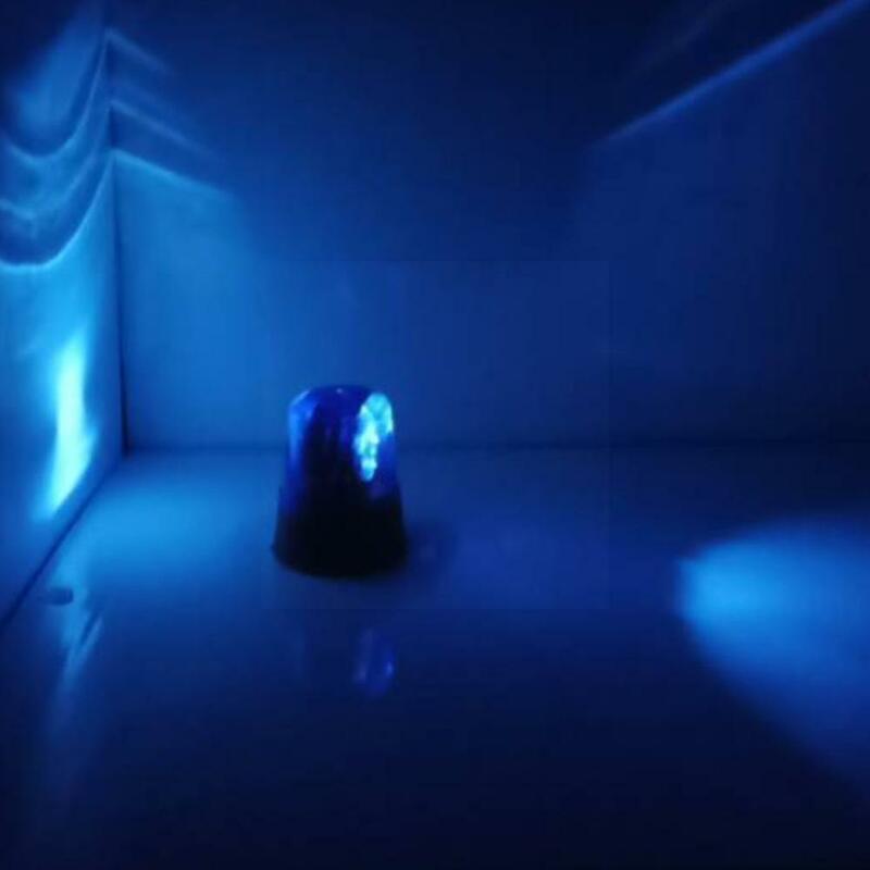 الجدة الدورية الأزرق LED سيارة شرطة منارة ديسكو حفلة ضوء المصباح مصابيح دي جي U5G2
