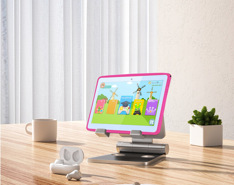 Sauenaneo-طاولة تعليم للأطفال ، كمبيوتر لوحي ، متوافق مع HDMI ، 2 كاميرا ، K107 ، 4GB + 64GB ، 10 بوصة ، Android 12