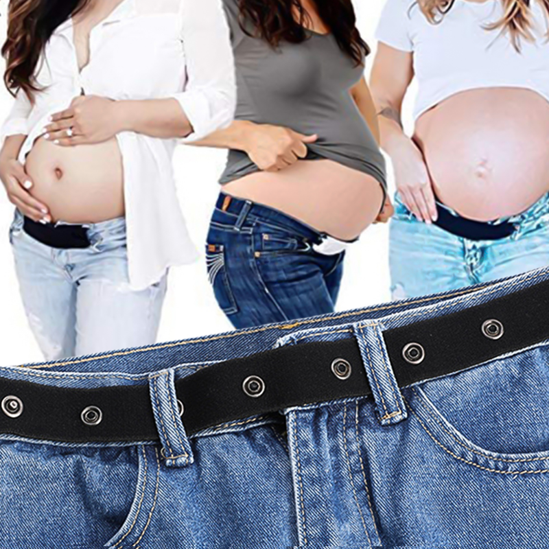 1 قطعة النساء قابل للتعديل مرونة الخصر موسع الملابس السراويل للحوامل الأمومة الحمل حزام الخصر