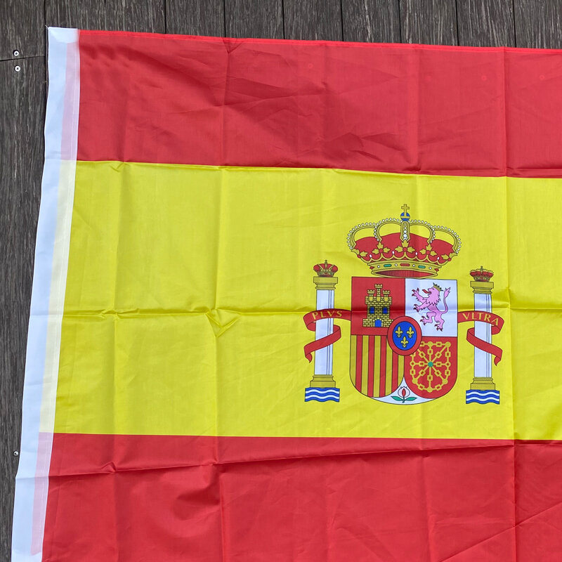 شحن مجاني xvggdg 90x150 سنتيمتر اسبانيا العلم 3x5 قدم سوبر بولي كرة القدم العلم داخلي في الهواء الطلق البوليستر العلم