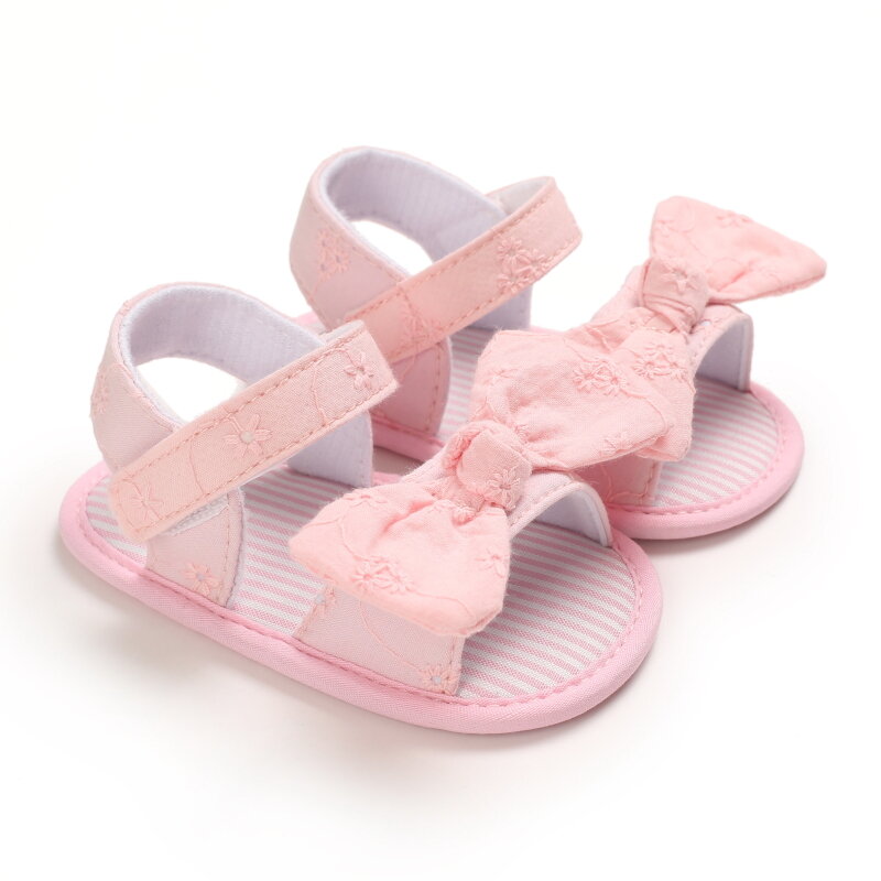 Brand New موضة الوليد الرضع طفل الفتيات الأميرة أحذية Bowknot طفل الصيف الصنادل بولي Non عدم الانزلاق أحذية 0-18days