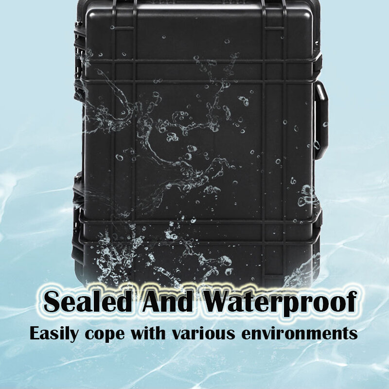 صندوق أدوات حافظة صلبة مقاوم للماء مع إسفنجة ، حقيبة ميكانيكية ، صندوق تخزين أدوات ، منظم علبة بجع