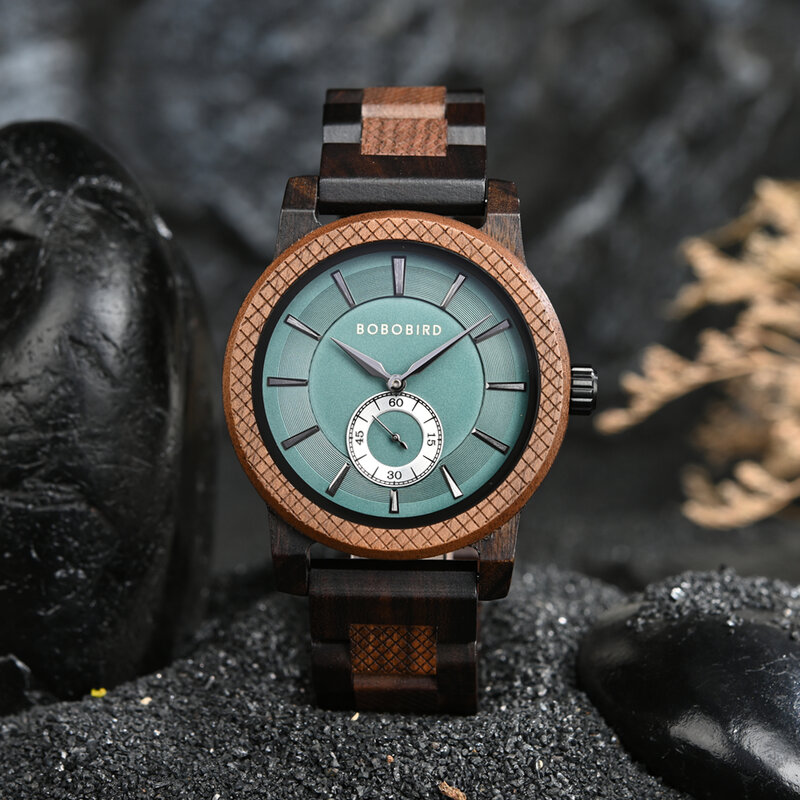 الخشب ساعة BOBOBIRD أفضل جديد الرجال كوارتز ساعة اليد موضة الأعمال ساعة محفورة الساعات شعار مخصص عظيم عيد ميلاد هدية صندوق