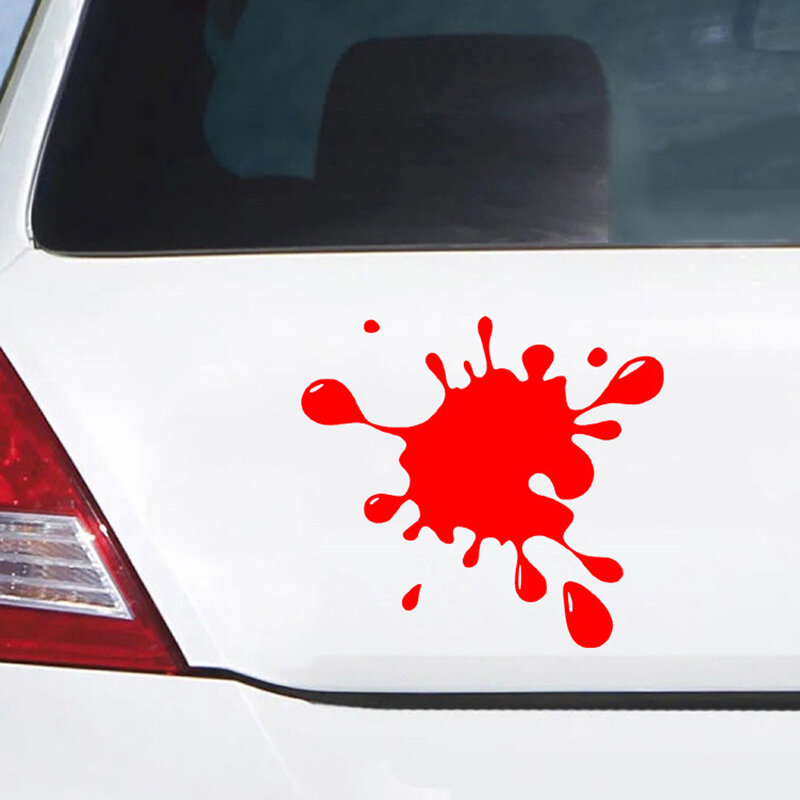 ملصقات سيارة عاكسة على شكل قطرة الماء ، خدش مضحك ، ملصقات نافثة للحبر لطلاء الجسم ، ديكور نافذة السيارة