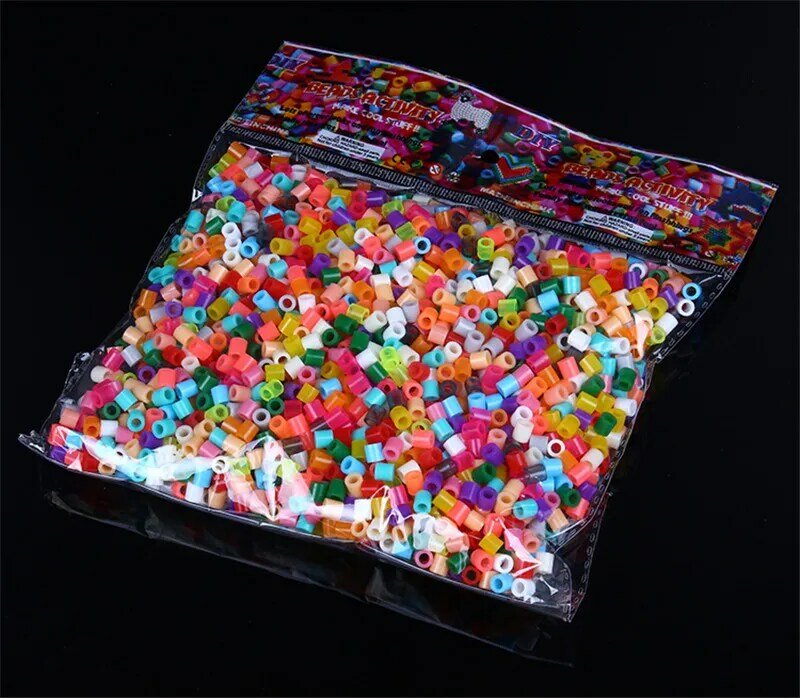 1000 قطعة الملونة 5 مللي متر الخرز حماة حبات الحديد لؤلؤي للأطفال جودة عالية اليدوية هدية عيد الميلاد لعبة تعليمية لتقوم بها بنفسك الألغاز
