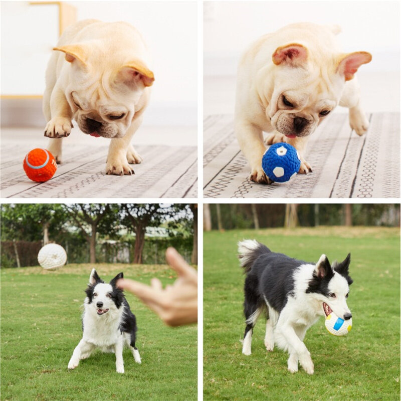 جديد لينة اللاتكس الحيوانات الأليفة دمية على شكل كلب الركبي الكرة الطائرة كرة القدم صار اللعب القطن ملء مضغ الكرة لعبة مستلزمات الحيوانات الأليفة