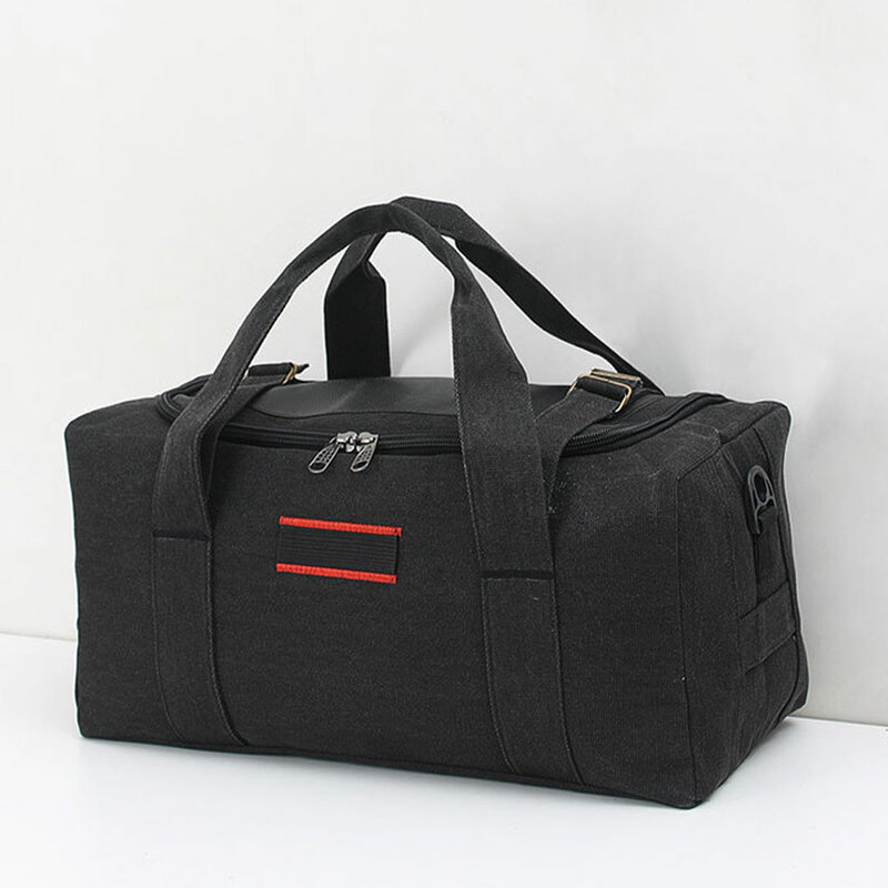 حقائب سفر سوداء متعددة الأغراض للرجال ، حقائب واق من المطر في صالة الألعاب الرياضية ، حاوية حمل