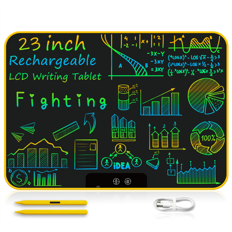18 23 بوصة قابلة للشحن LCD لوح رسم لعبة أطفال أدوات الطلاء إلكترونيات لوح كتابة هدايا الأطفال ألعاب تعليمية
