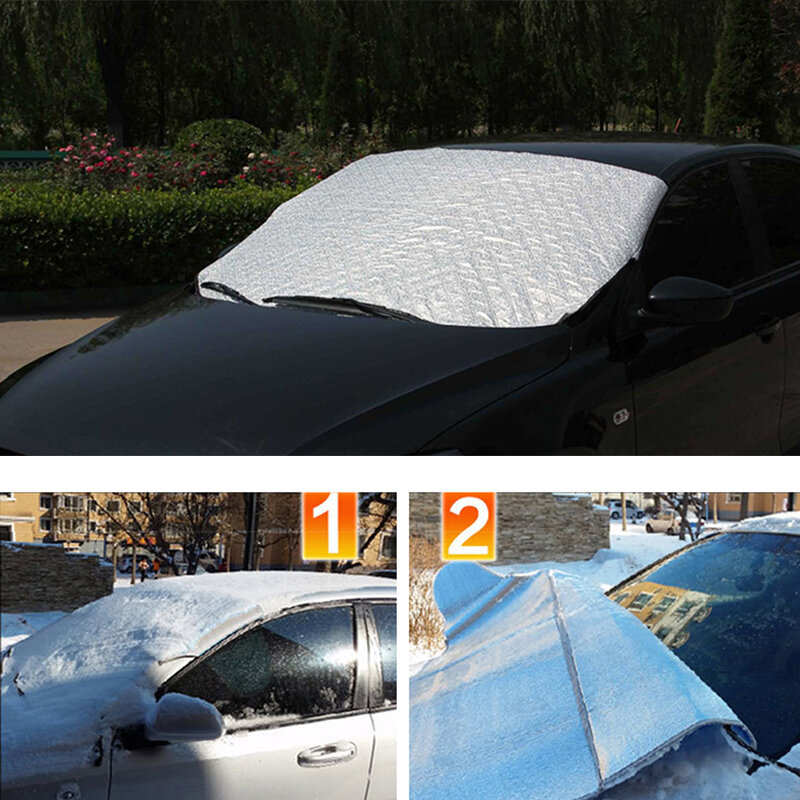 سيارة الجبهة نافذة غطاء شاشة السيارات غطاء الشمس سيارة الزجاج الأمامي الظل الغبار حامي مكافحة الثلوج الصقيع الجليد درع سيارة الزجاج الأمامي كوف