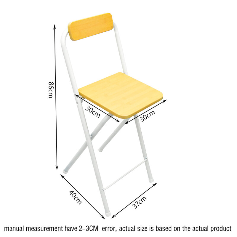 للطي طويل القامة عالية القدم الترفيه كرسي ، الإبداعية الخشب عالية البراز ، المحمولة المنزلية بار مسند الظهر كرسي ، غرفة المعيشة ، 0059A