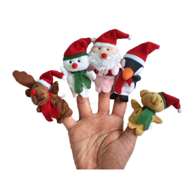 عيد الميلاد فنجر الدمى للأطفال ، سانتا ، Sonowman ، الأيائل ، إصبع الأيدي ، ألعاب الحفلات ، الكرتون ، التعليمية ، 11 قطعة