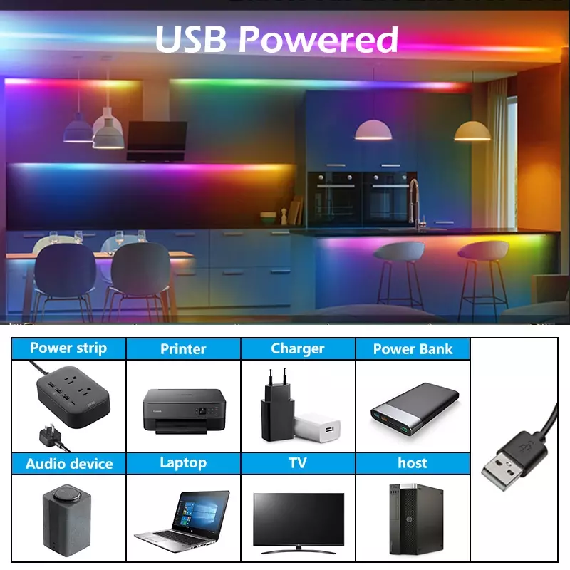 USB TUYA LED قطاع ضوء الذكية واي فاي RGBIC Dreamcolor LED قطاع 5 فولت WS2812B عنونة ضوء مصباح دعم أليكسا جوجل للمنزل