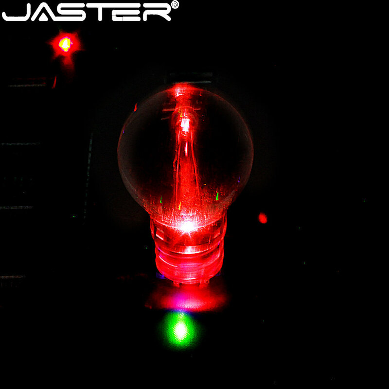 JASTER جديد الأحمر LED فلاش حملة 64 جيجابايت القلم محركات 32 جيجابايت الأزرق مقاوم للماء U القرص 16 جيجابايت USB 2.0 8 جيجابايت ذاكرة عصا بندريف هدايا الزفاف