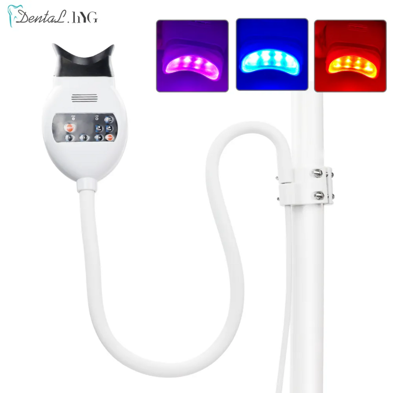 مصباح ضوء الأسنان الباردة 3 لون آلة تبييض الأسنان تبييض مسرع جهاز LED ضوء أداة طب الأسنان