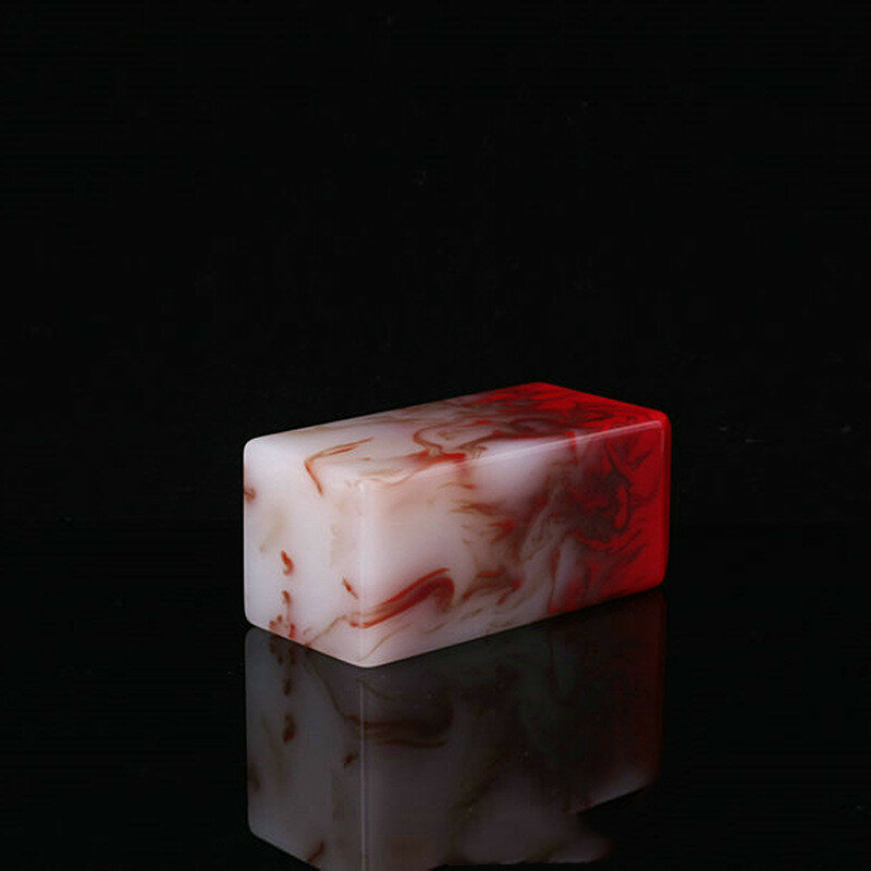 شينجيانغ Gobi الدم ستون ختم كبير مربع الديكور الحرف ختم نحت المجوهرات