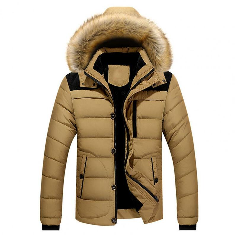 الشتاء أسفل معطف إضافي سميكة للغاية الدافئة مبطن عالية طوق الرجال سترة للخارجية