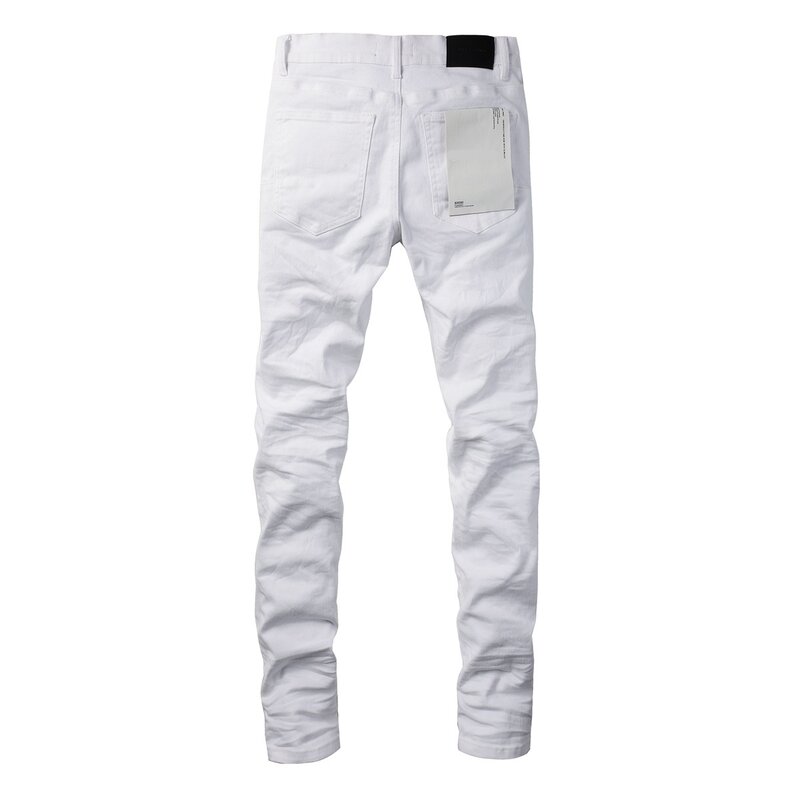 جينز أبيض عالي الشارع في الولايات المتحدة ، موضة جديدة تمامًا ، جودة عالية ، من من من من من ماركة