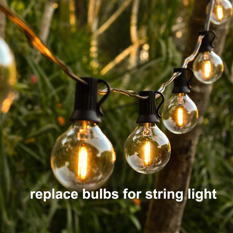8 قطعة 25 قطعة G40 LED سلسلة ضوء لمبة استبدال 220 فولت Led لمبة E12 قاعدة المقبس حامل بصيلة بلاستيكية ل ديكور حديقة المنزل
