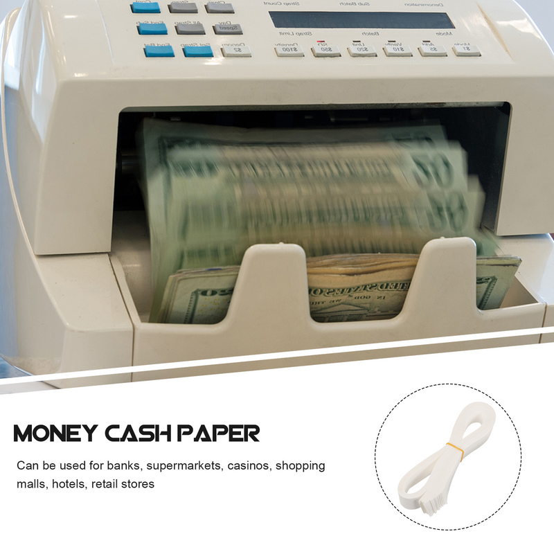 أوراق نقدية للأموال النقدية ، أربطة تعبئة ورقية ، منظم أبيض ، أربطة ورقية