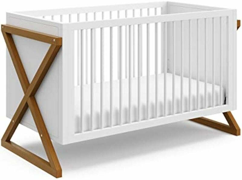 قاعدة دعم مرتبة قابلة للتعديل ، سرير طفل وسرير نهاري ، تصميم حديث بلونين للحضانة المعاصرة ، 3 أوضاع