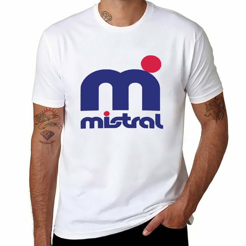 Mistral شعار تي شيرت أسود t قميص تي شيرت لصبي مضحك تي شيرت سامية تي شيرت أسود تي شيرت للرجال