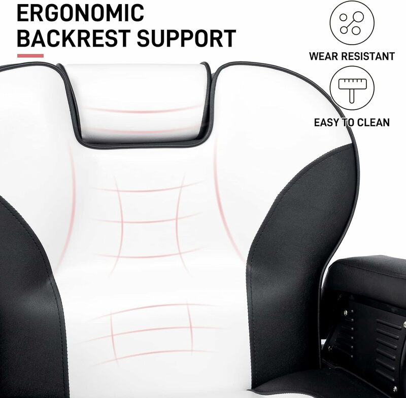 كرسي الحلاقة الهيدروليكي مع الاستلقاء ، ارتفاع دوار درجة ، قابل للتعديل ، الثقيلة ، تصفيف الشعر ، صالون تجميل ، سبا ، جميع الأغراض