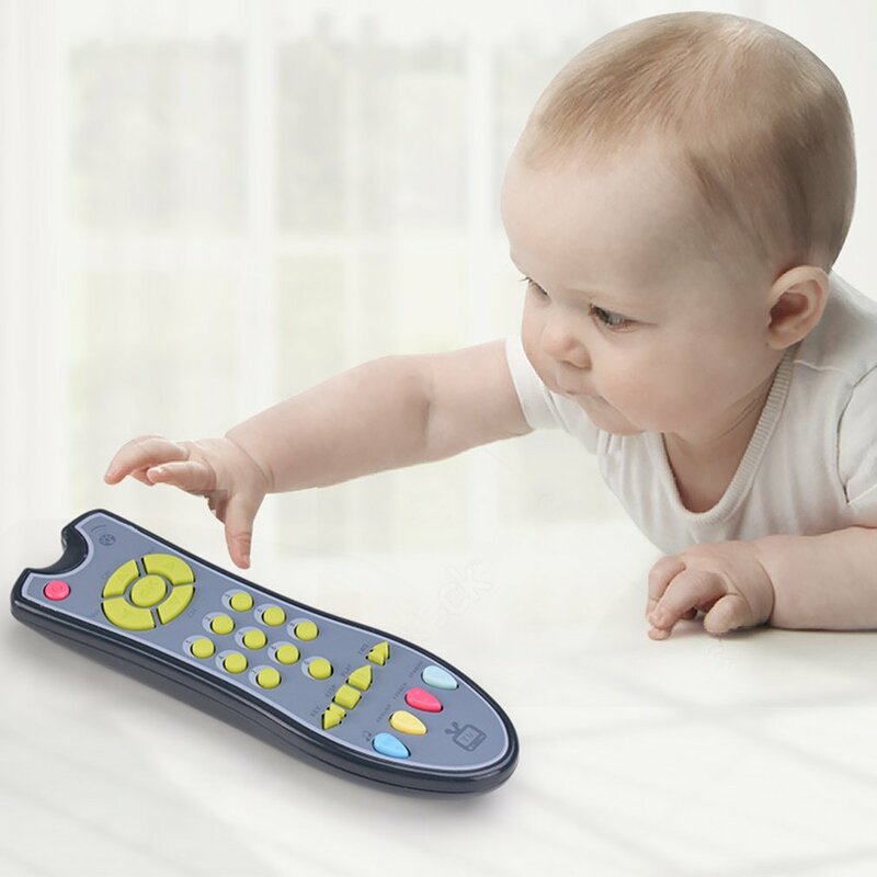 لعبة التحكم عن بعد للتلفاز الرضع ، أضواء واقعية ، التعلم الموسيقي ، ألعاب الأطفال ، الهدايا التنموية للطفل
