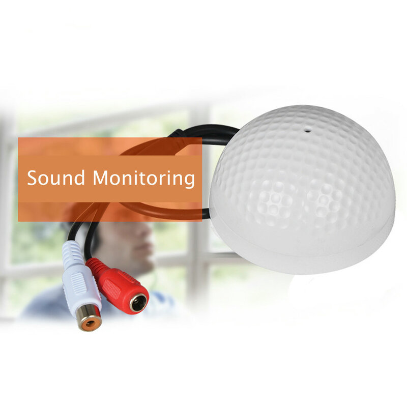 Sound Monitor Audio Pickup Microphone for CCTV Video Surveillance Security Camera IP Cameras