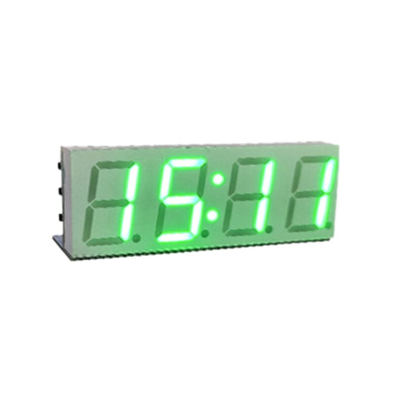 وحدة ساعة خدمة الوقت الأوتوماتيكية ، ساعة إلكترونية رقمية ذاتية الصنع ، شبكة لاسلكية ، خضراء