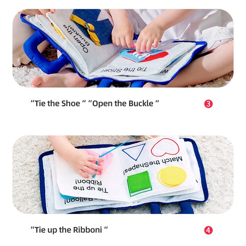 لعب اطفال ورضيع كتب القماش الرضع التعلم المبكر تصنيف النشاط غرامة Cognize لغز كتاب الوليد طفل لعبة تعليمية