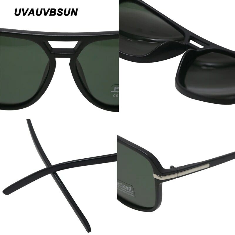 2022 الفاخرة الاستقطاب النظارات الشمسية الرجال النساء موضة ساحة الذكور نظارات الشمس Vintage القيادة الصيد نظارات ظلال UV400