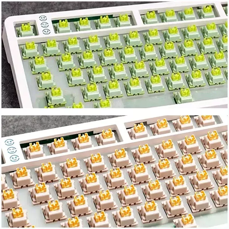Outemu-صامتة الخوخ V2 التبديل لوحة المفاتيح الميكانيكية ، Lubed ، مفاتيح الليمون V2 الصامت ، اللمس الخطي ، محور الفقرة 5Pin ، مبادلة ساخنة لتقوم بها بنفسك