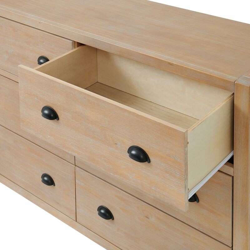 خزانة مزدوجة من خشب أردن ، أثاث خفيف من الأخشاب الطافية ، 56 × 18 × 36 بوصة