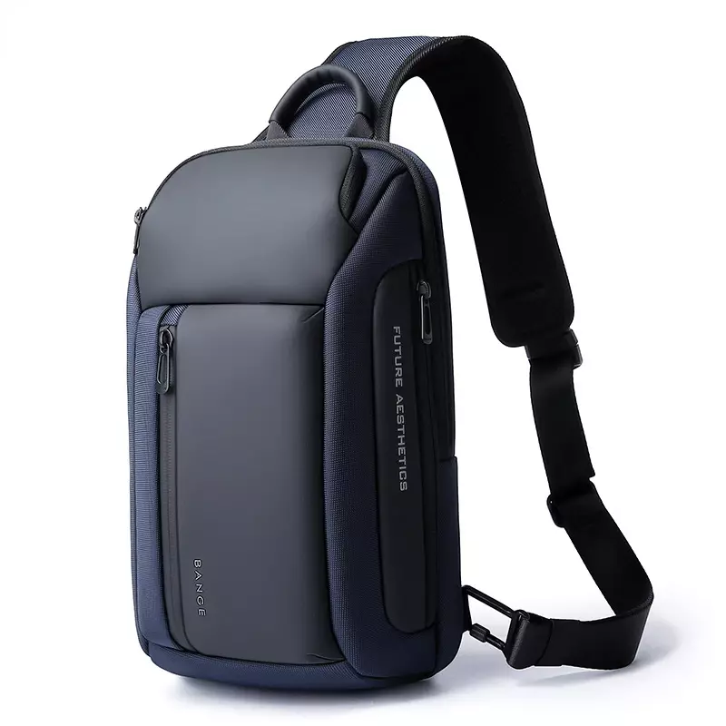 Chikage-حقيبة صدر بسيطة ذات سعة كبيرة ، متعددة الوظائف ، حقيبة كروس بودي ، حقيبة كتف رجالية ، جودة عالية