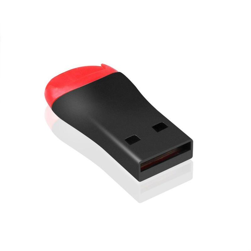 محمول USB 2.0 TF ذاكرة فلاش مايكرو SD/TF محوّل قارئ البطاقات لأجهزة الكمبيوتر المحمول ، صغير قارئ بطاقات USB ذاكرة الهاتف المحمول محول