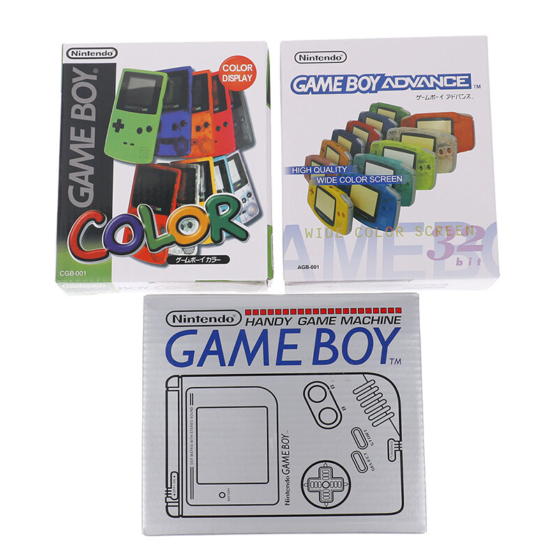 1 قطعة ل GBA/GBC/GBA SP/GB DMG لعبة وحدة التحكم عبوة تعبئة جديدة الكرتون ل Gameboy مسبقا جديد التعبئة والتغليف حماية صندوق