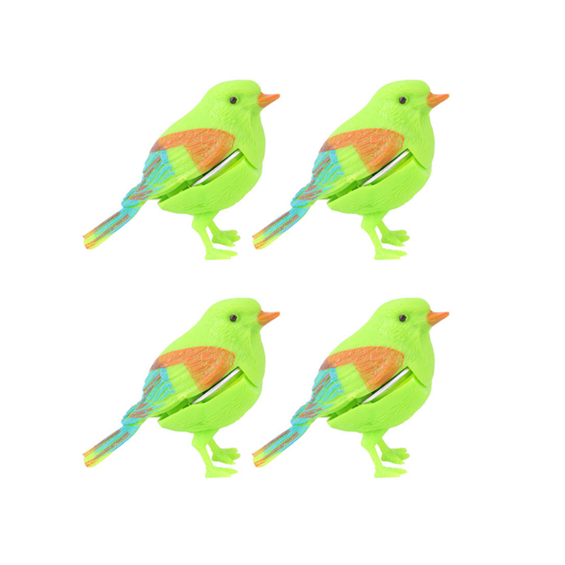 لعبة طيور تحكم صوتي للأطفال ، ديكور غناء ، ألعاب أطفال تغريد ملونة ، محاكاة ، صغيرة ، 4 من من من من