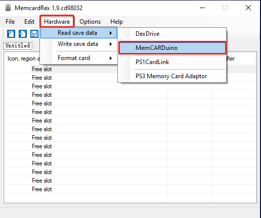 قارئ بطاقات الذاكرة لpsone PS1 PSX حفظ الألعاب مزامنة لعبة التقدم على الكمبيوتر MemcardRex