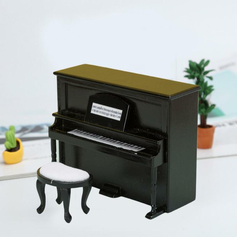 نموذج البيانو واقعية مع حواف ناعمة للعب ، محاكاة عالية ، دمية ، لعبة الآلات الموسيقية