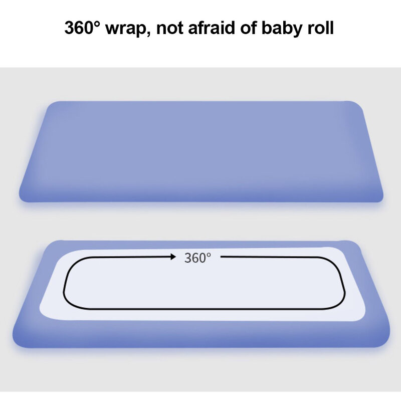 شراشف سرير عالمي ل مرتبة السرير للطفل الفراش مجموعات تنفس ورقة الطفل القطن الفراش يناسب 43.31x23.62In # WO