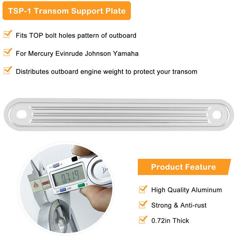 YMT TSP-1 & TSP-2DP ترانزوم دعم لوحة عدة لدعم أعلى وانخفاض دعم الترباس ثقوب حجم 15 "X 2"/12 "X 2" سمك 3/8"