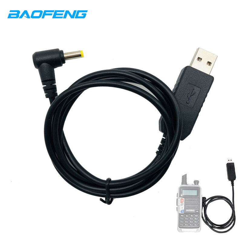 USB كابل شحن الطاقة ل Baofeng UV-5R برو لاسلكي تخاطب شاحن ل BL-5 3800mAh UV5R برو UV10R بطارية ليثيوم أيون سريع تهمة