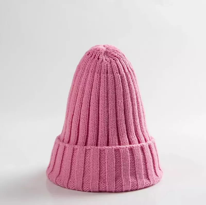 الشتاء محبوك قبعة للنساء الاكريليك قبعة للجنسين مطاطا الدافئة الهيب هوب قبعة لينة فضفاض بونيه بالجملة