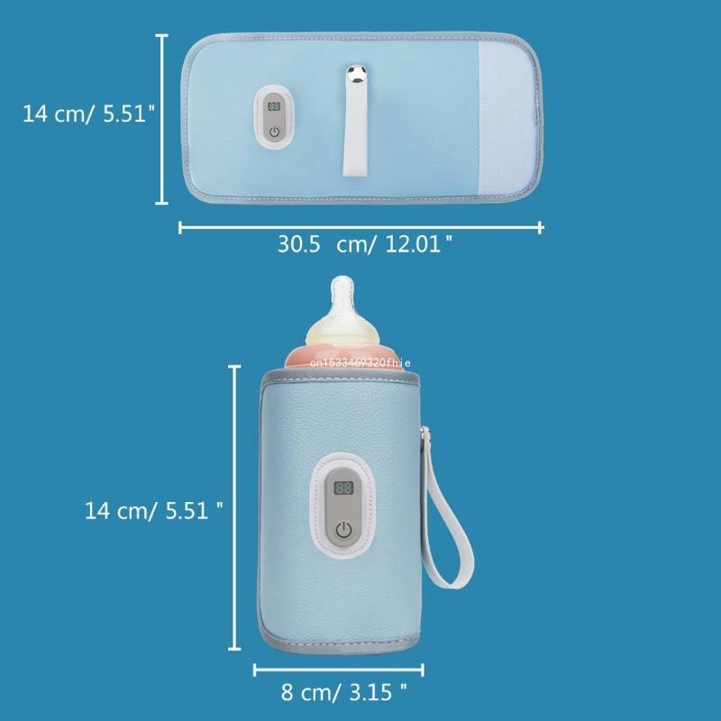 حافظة لتدفئة زجاجة الحليب 5 تروس لضبط غطاء عازل لزجاجة الرضاعة