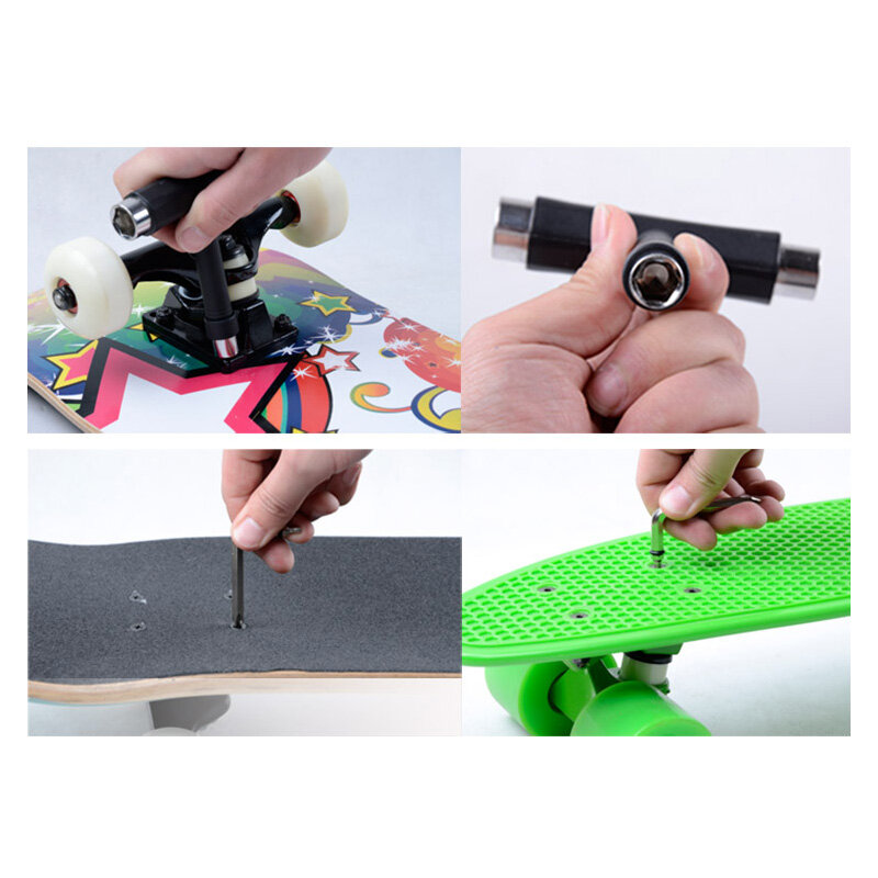 Pro 120g T type skateboard tool All in one Screwdriver Socket Multifunction Skate Tool Kick Scooter Tool for M5 M8 M10 screw