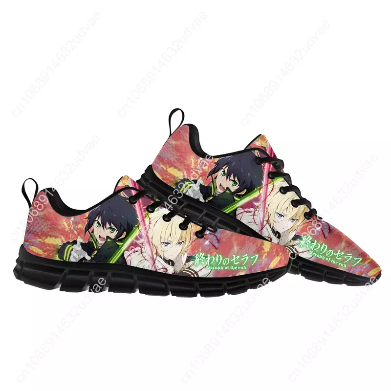 حذاء رياضي سيراف من النهاية Hyakuya Yuichiro للرجال والنساء ، حذاء غير رسمي مصمم خصيصًا للأطفال والمراهقين
