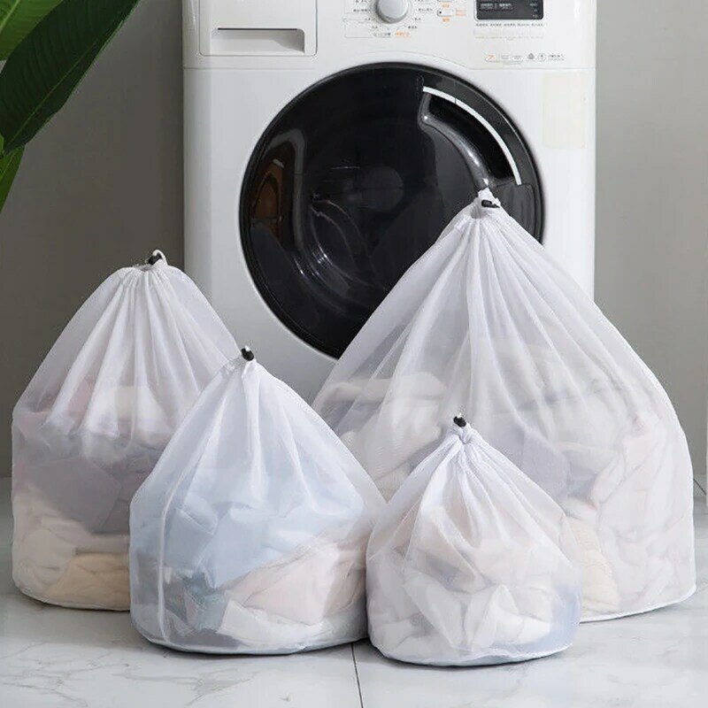 حقيبة غسيل كبيرة الغسيل ، شبكة منظم صافي ، حمالة الصدر القذرة ، الجوارب ، الملابس الداخلية ، تخزين الأحذية ، غسل غطاء آلة الملابس