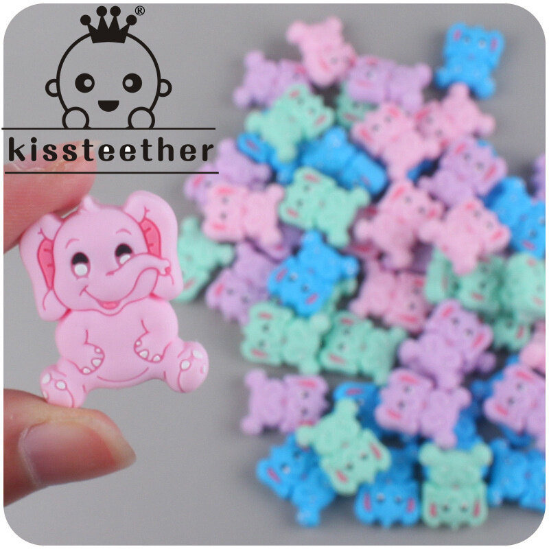 Kissteether-سوار سيليكون يشبه الفيل الصغير ، لعبة إبداعية ، منتجات ذاتية الصنع ، ملحقات مصاصة صغيرة