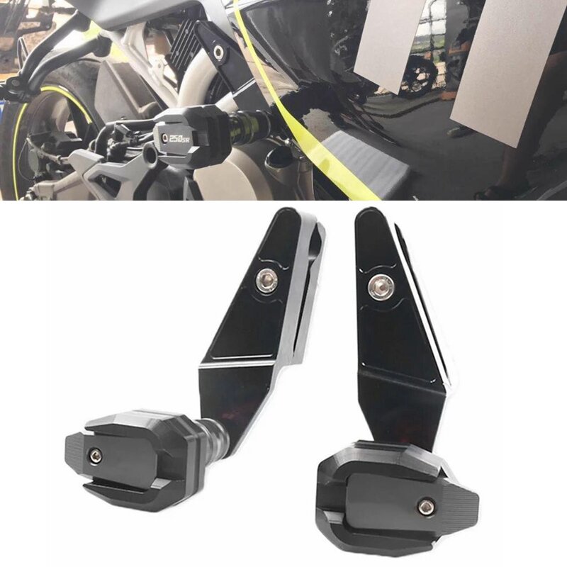 دراجة نارية نك السقوط حماية الإطار المنزلق هدية الحرس تحطم وسادة واقية ل 250SR 250 SR 300SR 300 SR